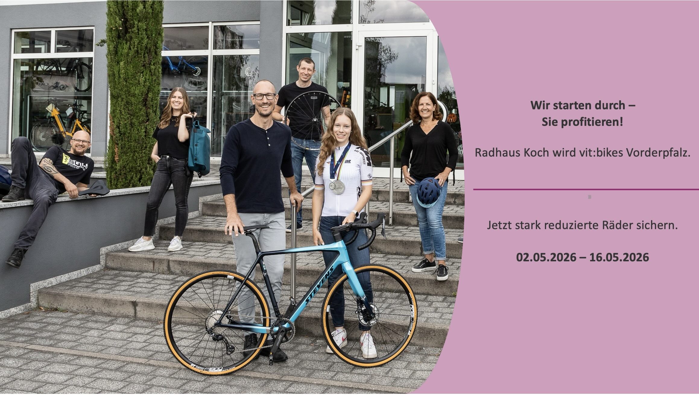 Mai-Aktion im Fahrradladen